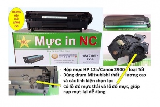 Hướng dẫn cách đổ, bơm, nạp mực máy in Canon 2900, HP 12a, 1020, 1010